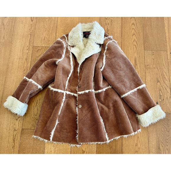 Faded Glory Jackets & Blazers - Vintage Y2K Faded Glory Corduroy Penny Lane Coat 1X Lg